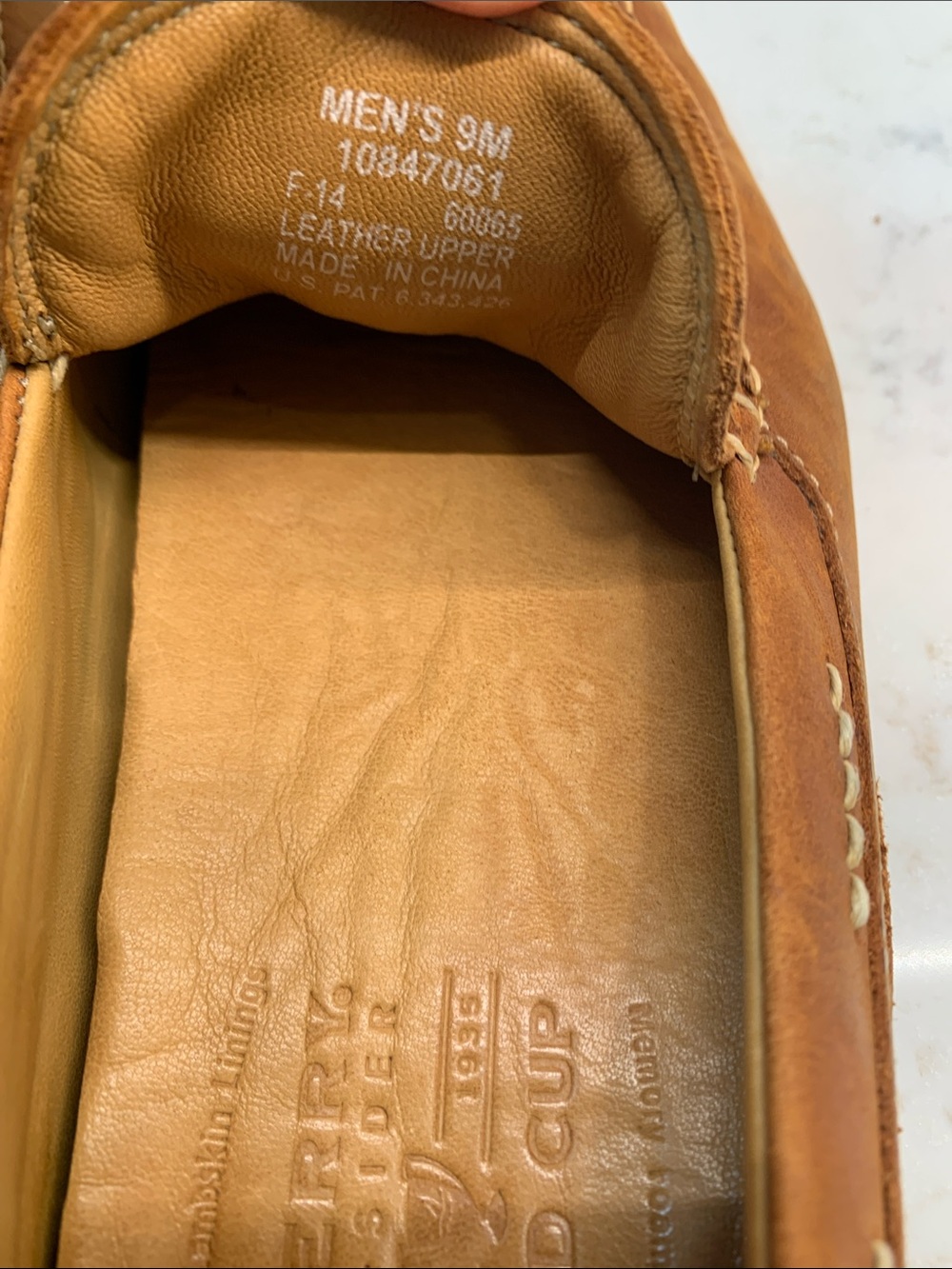 Sperry Gold Cup Driving Leather Slip-On Loafers Shoes Size 9 - Picture 8 of 8